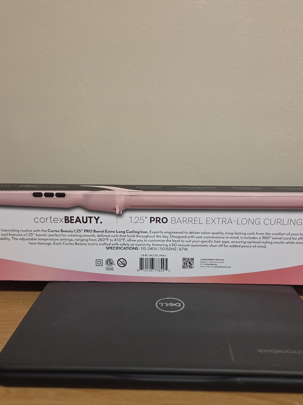 Cortex Beauty Pro Barrel Extra-Long Curling Iron - Pink - Picture 2 of 4